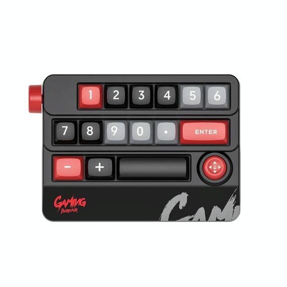 Tastiera meccanica cablata RGB Hot Swap con manopola a bilanciere, programmazione macro, tastiera da gioco personalizzata (nera)