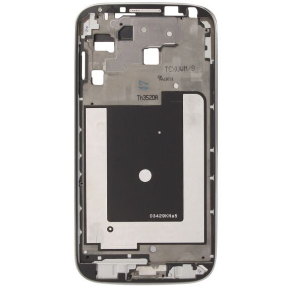 Telaio anteriore lcd originale 2 in 1 di ricambio per Galaxy S IV i9500 argento S-SPA-1041S