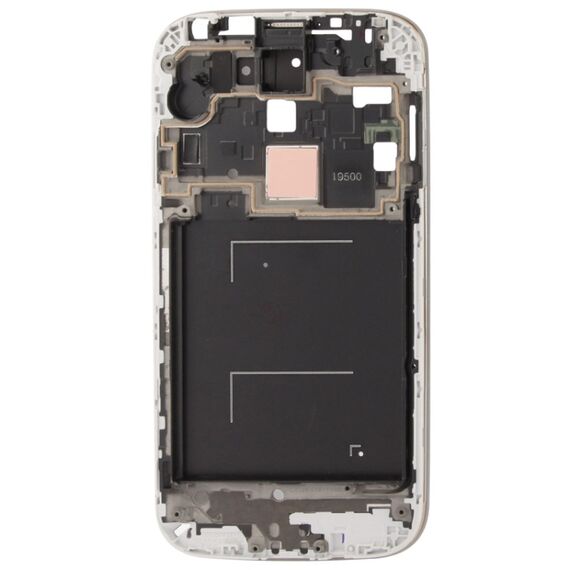 Telaio anteriore lcd originale 2 in 1 di ricambio per Galaxy S IV i9500 argento S-SPA-1041S