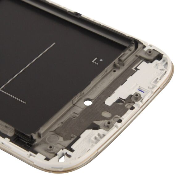 Telaio anteriore lcd originale 2 in 1 di ricambio per Galaxy S IV i9500 argento S-SPA-1041S