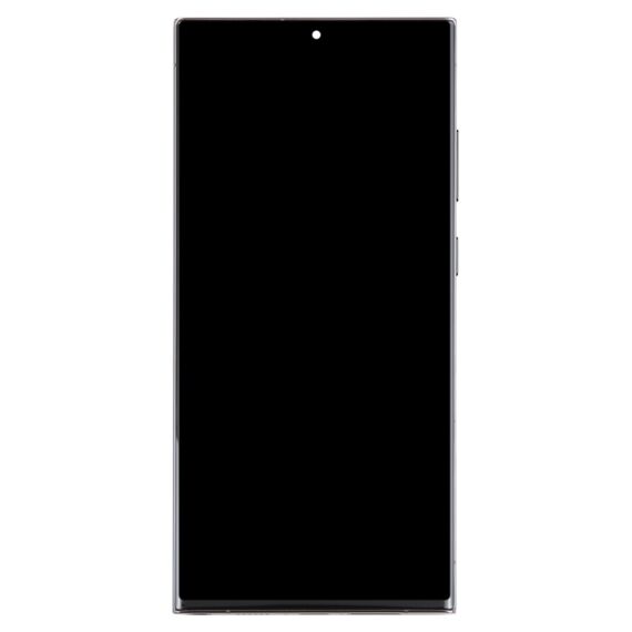 Schermo lcd originale con touch e cornice per Galaxy S23 Ultra SM-S918B verde SPA9432G