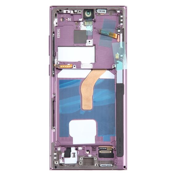 Schermo oled originale con touch e cornice per Galaxy S22 Ultra SM-S908B EU viola SPS6698P
