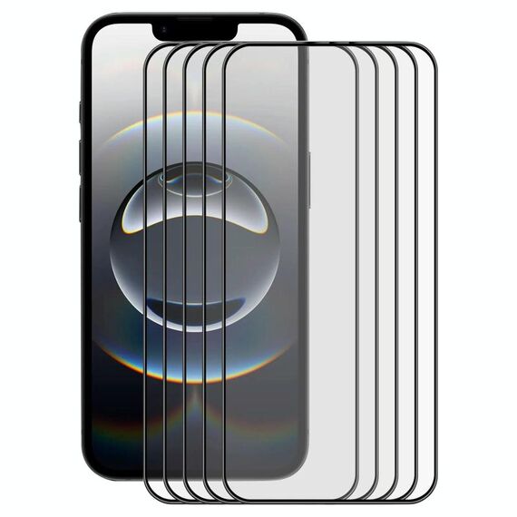 Per iPhone 16e 5 pezzi ENKAY Full Glue Pellicola in vetro temperato ad alta resistenza in alluminio e silicone
