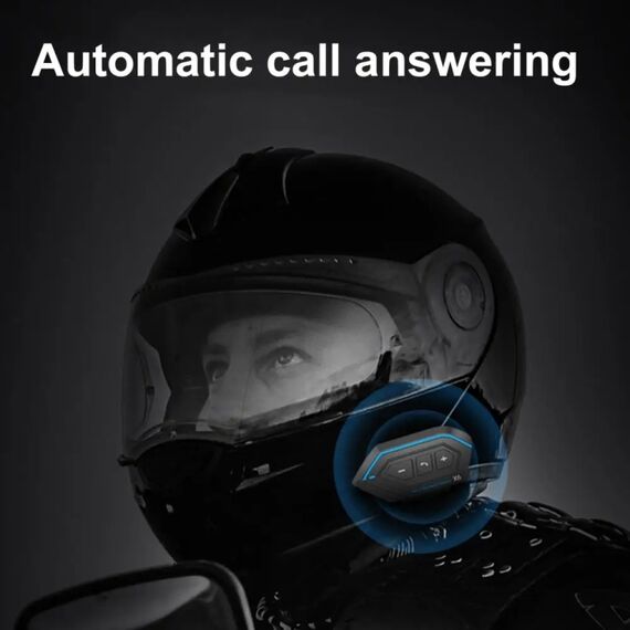 Auricolare bluetooth X6 impermeabile stereo vivavoce per casco moto soft line TBD0604213001B