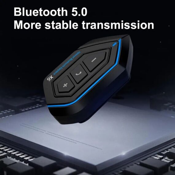 Auricolare bluetooth X6 impermeabile stereo vivavoce per casco moto soft line TBD0604213001B
