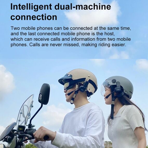 Cuffie bluetooth TWVC stereo wireless per casco moto TBD0604906503
