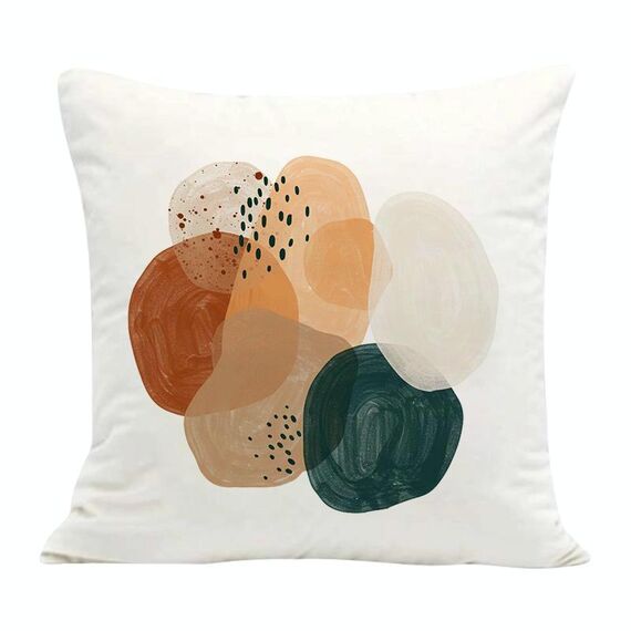 Federa per cuscino da divano con stampa ad acquerello, senza stampa centrale, su richiesta, dimensioni: 35x35 cm (velluto olandese)