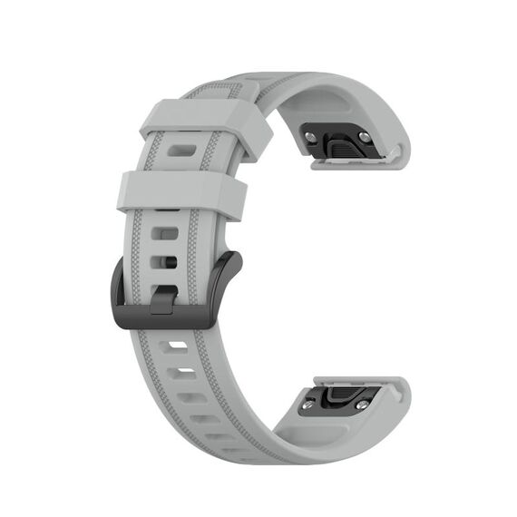 Per Garmin Epix Pro 42mm cinturino in silicone di colore puro (grigio)