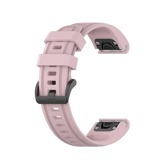Per Garmin Epix Pro 42 mm cinturino in silicone di colore puro (rosa rosa)