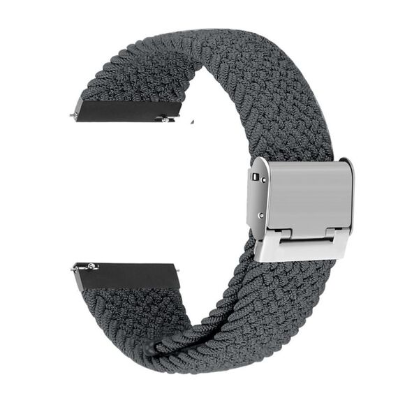 Per Huawei Watch 4/4 Pro cinturino in nylon intrecciato con fibbia in metallo (grigio siderale)