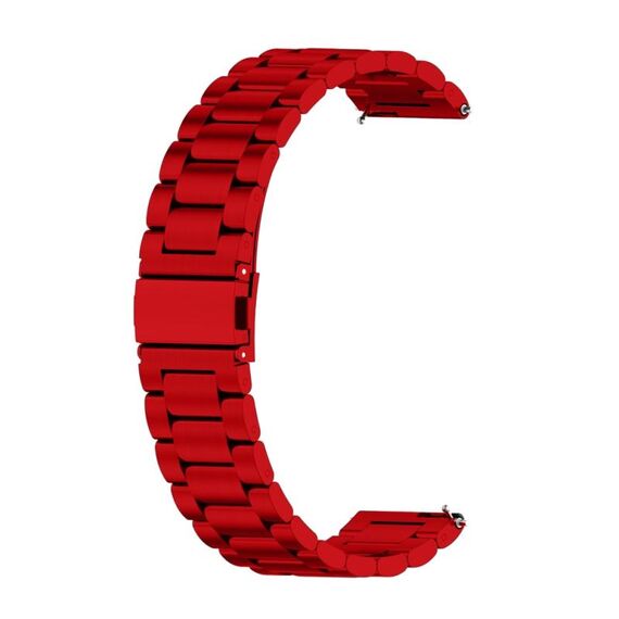 Per Huawei Watch 4/4 Pro cinturino in acciaio inossidabile con tre perline (rosso)
