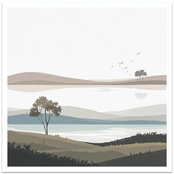 Stampa su tela decorativa con stampa a getto d'inchiostro EPSON 320g senza cornice, su richiesta, dimensioni: 60x60 cm