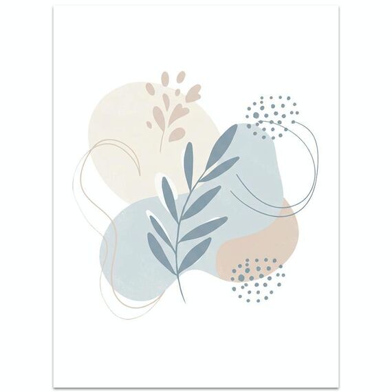 Stampa decorativa su tela con stampa a getto d'inchiostro EPSON 320g senza cornice, foglie fresche, su richiesta, dimensioni: 15x20 cm