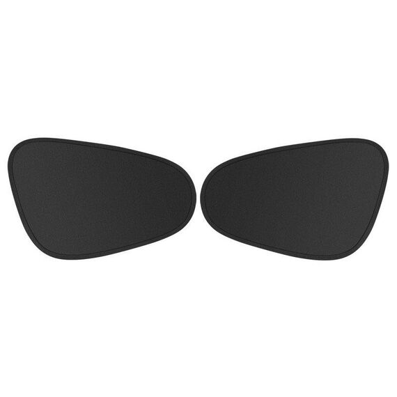1 paio di parasole per finestrini opachi ad assorbimento statico per auto, installazione rapida, stile: anteriore (nero)
