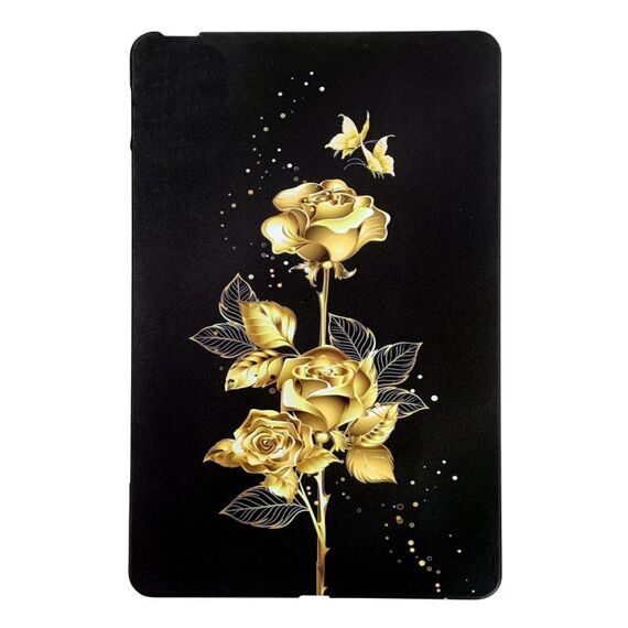 Per Amazon Kindle Paperwhite 12th 2024 Custodia in TPU per tablet intelligente con motivo dipinto a colori (rosa dorato)