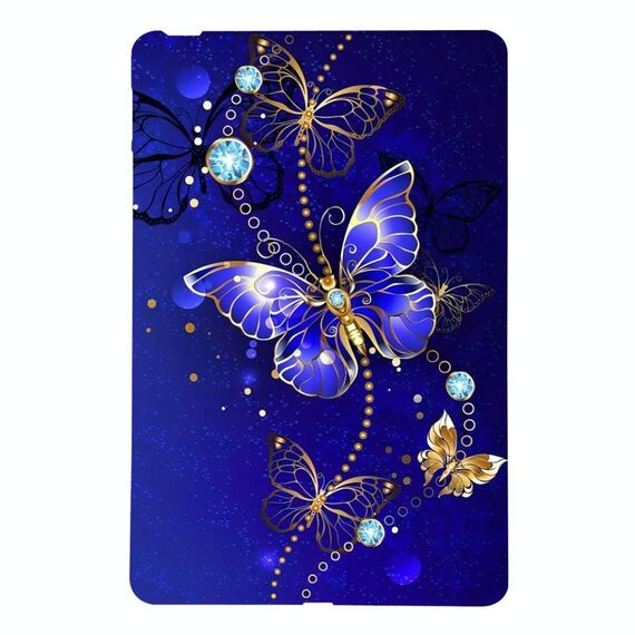 Per Amazon Kindle Paperwhite 12th 2024 Custodia in TPU per tablet intelligente con motivo dipinto a colori (farfalla blu)