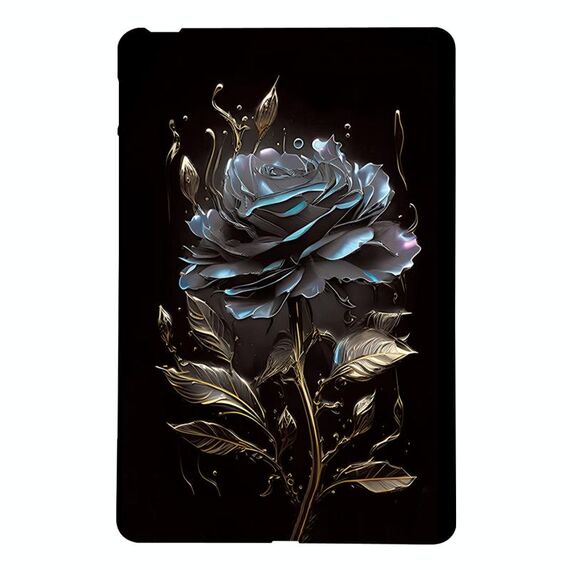 Per Amazon Kindle Paperwhite 12th 2024 Custodia in TPU per tablet intelligente con motivo dipinto a colori (nero rosa)