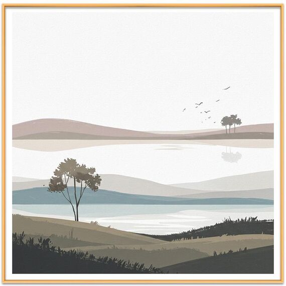 Dipinto decorativo con cornice in lega di alluminio, stampa su richiesta, dimensioni: 40x40 cm