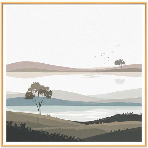 Dipinto decorativo con cornice in lega di alluminio, stampa su richiesta, dimensioni: 50x50 cm