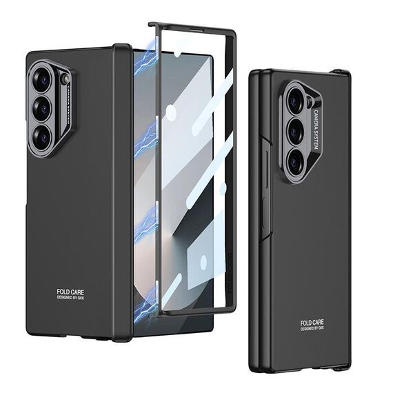 Per Samsung Galaxy Z Fold6 GKK Custodia per telefono Explorer con cerniera pieghevole magnetica integrata all-inclusive (nero)