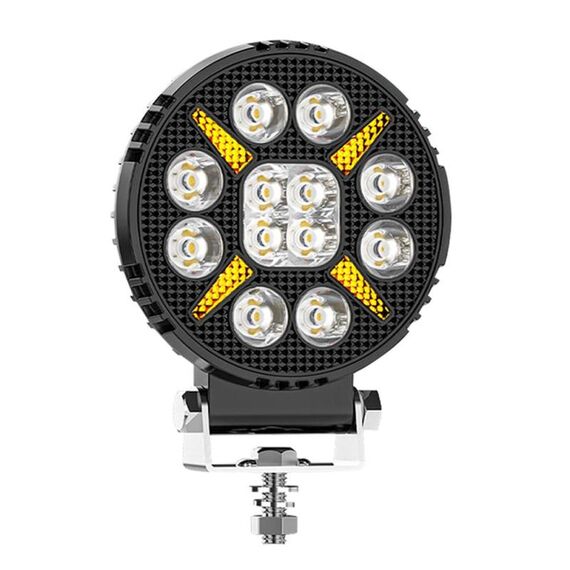 Luce da lavoro per auto a forma di occhio d'angelo a forma di X, rotonda, mista, da 4 pollici (X9)