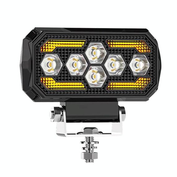 Luce da lavoro per auto Angel Eyes luminosa mista quadrata da 4,5 pollici (X13)