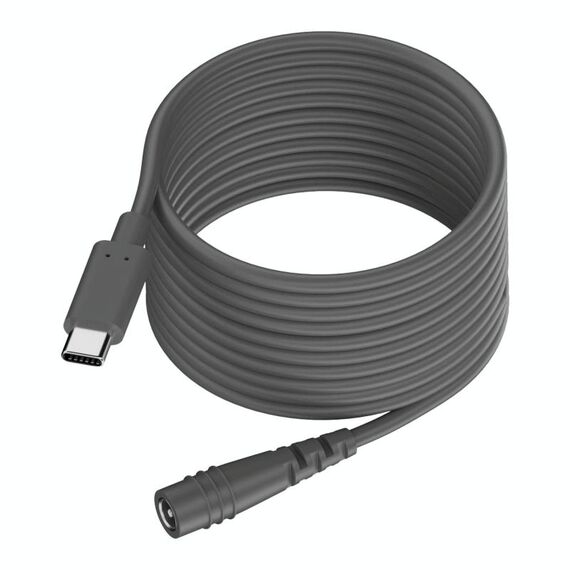 Adattatore di ricarica per computer da tipo C a DC 5,5x2,1 mm 100 W, lunghezza: 5 m