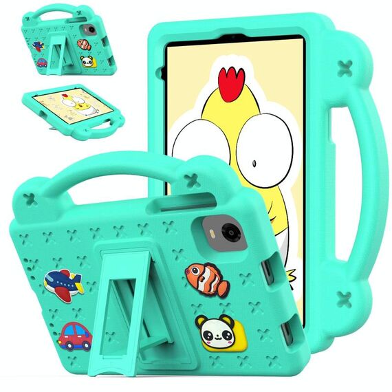 Per Alldocube iPlay 50 Mini Pro 2023 8.4 Custodia per tablet antiurto in EVA con supporto per bambini (verde menta)