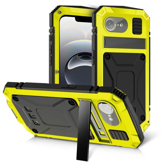 Per iPhone 16e R-JUST Life Custodia impermeabile antipolvere antiurto per telefono (giallo)