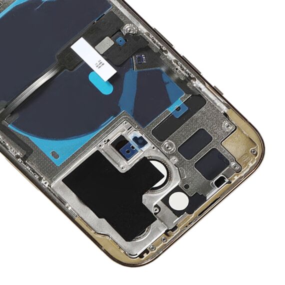 Cover posteriore Cina per iPhone 14 Pro con flat power, volume e ricarica oro EDA006931401B