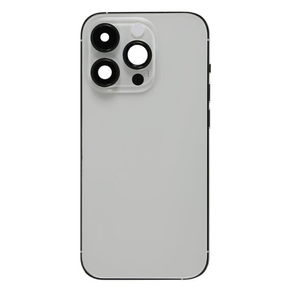 Cover posteriore CE per iPhone 14 Pro con flat power, volume e ricarica argento EDA006931402D