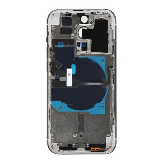 Cover posteriore CE per iPhone 14 Pro con flat power, volume e ricarica argento EDA006931402D