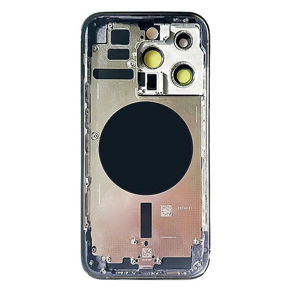 Cover posteriore USA per iPhone 14 Pro con tasti e vassoio sim argento EDA006931801D