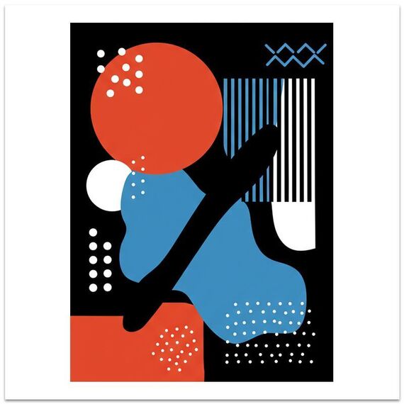 Stampa su tela decorativa con stampa a getto d'inchiostro EPSON 320g senza cornice, doodle astratto, su richiesta, dimensioni: 40x40 cm