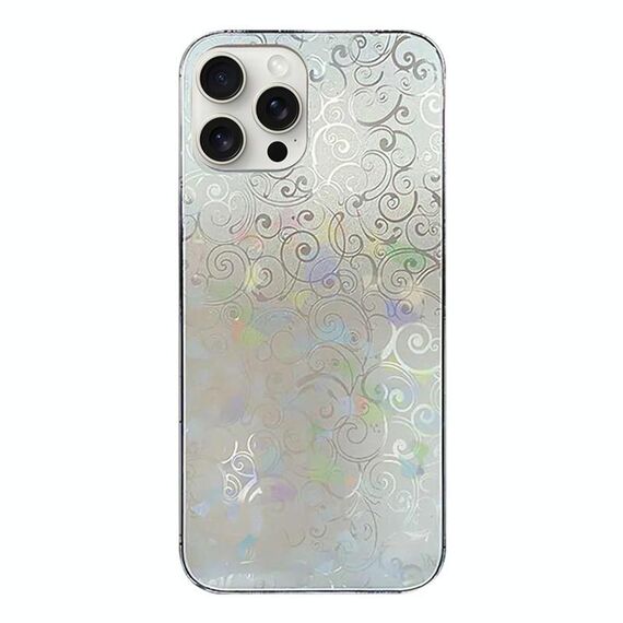 Per iPhone 13 Pro Max Adesivo Trasparente Colorato Pellicola Posteriore per Telefono con Pellicola Laterale (Lucky Clouds)