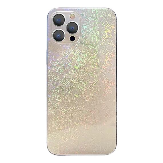 Per iPhone 13 Pro Max Adesivo Trasparente Colorato Pellicola Posteriore per Telefono con Pellicola Laterale (Frammenti Tagliati al Laser)