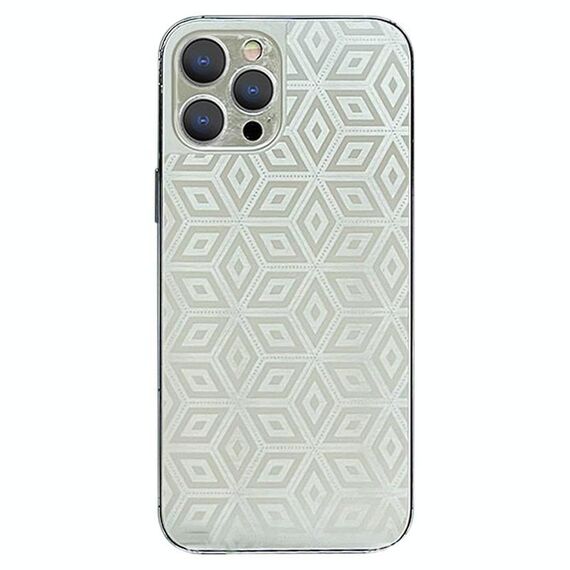 Per iPhone 13 Pro Max Adesivo Trasparente Colorato Pellicola Posteriore per Telefono con Pellicola Laterale (Cubo Magico)
