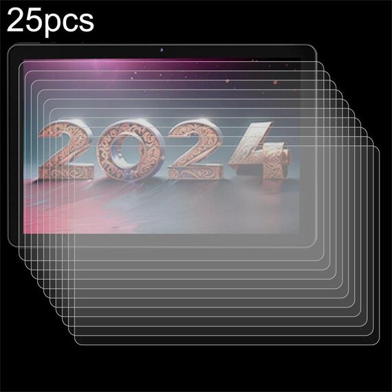 Per Rebecco 2024 Tablet K30 / K50 10.1 25 pezzi 9H 0.3mm Pellicola in vetro temperato antideflagrante