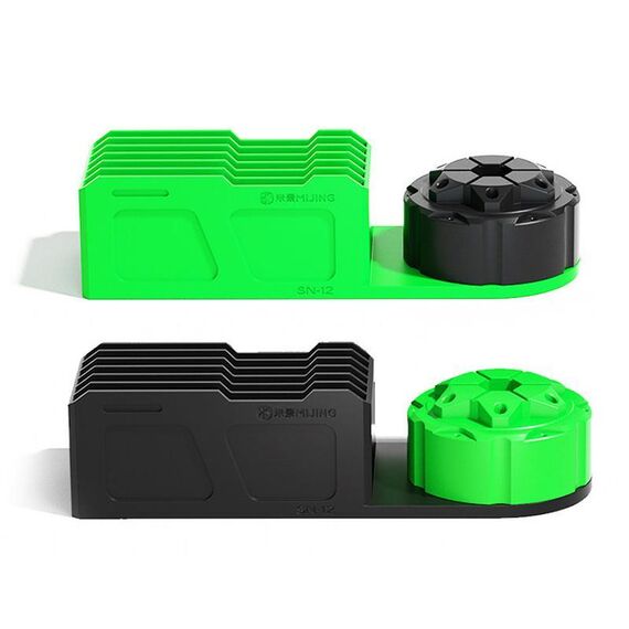 Mijing SN-12 Organizer portaoggetti multifunzionale con rotazione a 360° + scatola portaoggetti in rete per piantagione in latta