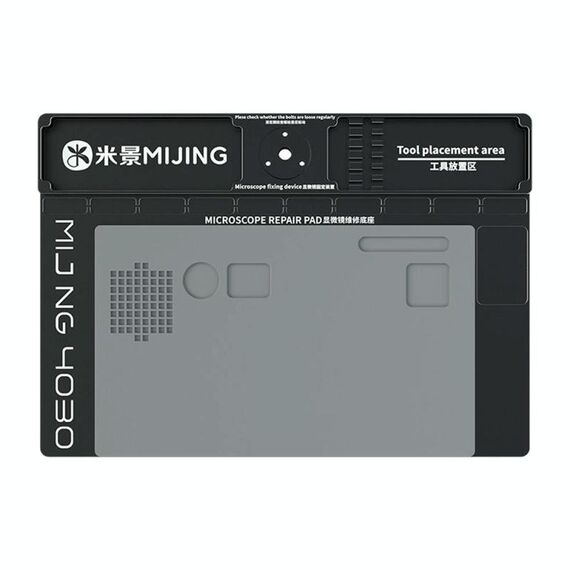Mijing Asta Fissa Diametro 32mm Microscopio Universale Lega di Alluminio Base Grande, Stampo: MJ-4070