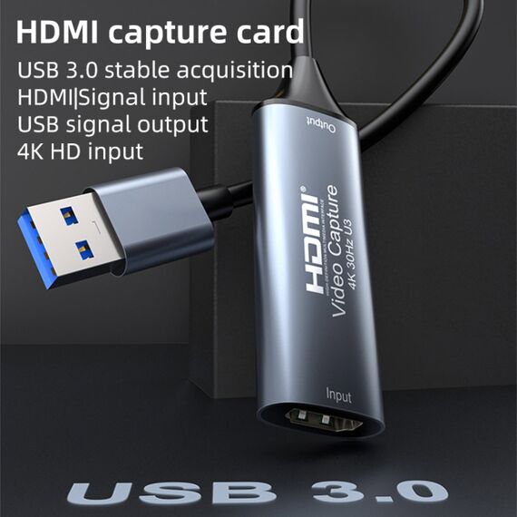 Scheda di acquisizione video HD 4K 30Hz da HDMI a USB 3.0 con cavo PC8336