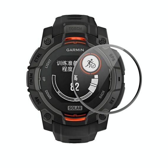 Per Garmin Instinct E 45mm ENKAY 3D Pellicola protettiva per schermo HD in PMMA con bordo in PC morbido a copertura totale