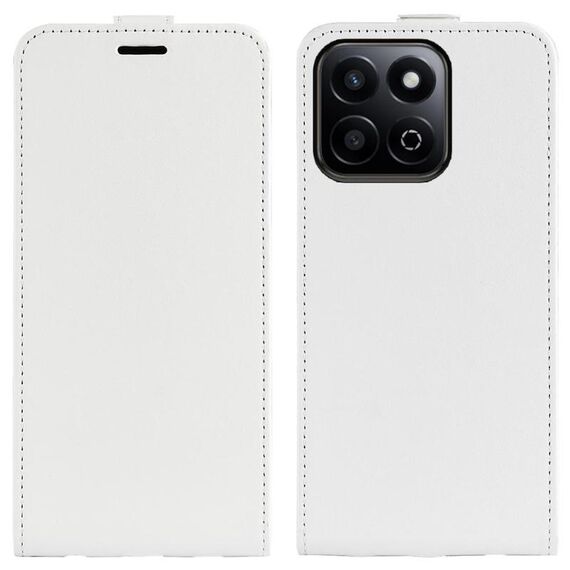Custodia per telefono in pelle con flip verticale singolo per Honor 200 Smart R64 (bianca)