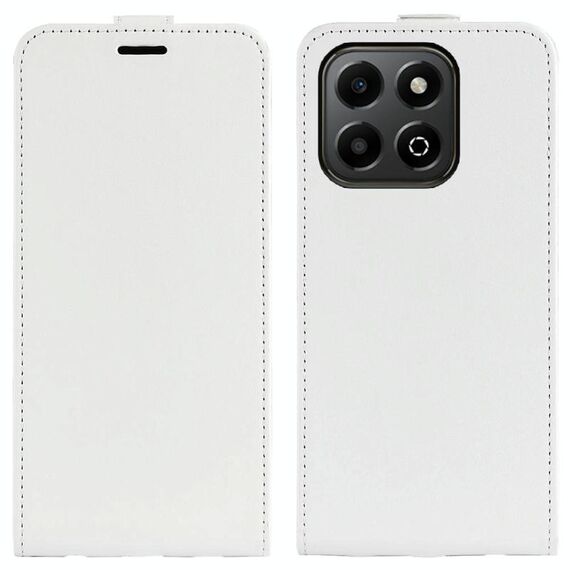 Custodia per telefono in pelle con flip verticale singolo Texture For Honor X6b R64 (bianca)