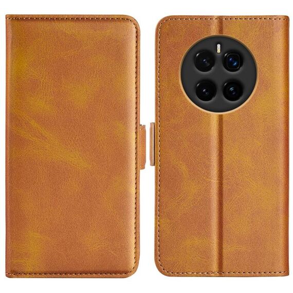 Per Honor Magic7 5G Custodia per telefono in pelle con fibbia magnetica orizzontale a doppio lato (giallo)