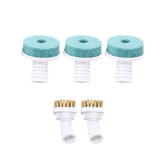 Per Xiaomi Youpin Deerma DEM-ZQ610 Set di accessori per macchine per la pulizia (2 spazzole in filo di rame + 3 testine di pulizia)