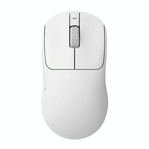 Ajazz AJ199 MAX Mouse wireless 2.4GHz cablato BT Tri-Mode Mouse da gioco leggero PAW3395 (bianco)