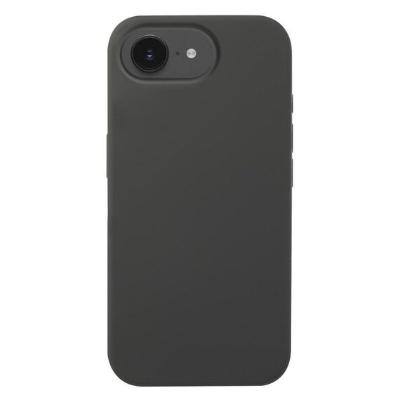 Per iPhone 16e Custodia in silicone liquido per telefono (nero carbone)
