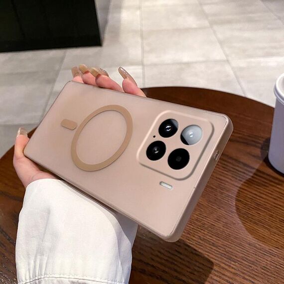Per Xiaomi 15 Fine Hole Ice Fog MagSafe PC Phone Case (oro)
