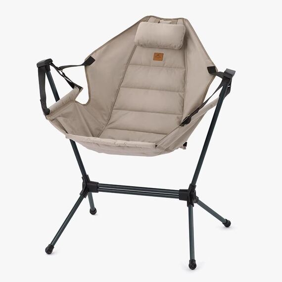 Naturehike Sedia a dondolo pieghevole per esterni Sedia reclinabile portatile Sedia a dondolo per il tempo libero Campeggio Picnic (cachi)